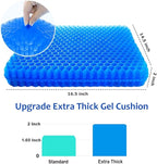 Gel Seat Cushion, Office Seat Cushion Chair Pads - Image 2