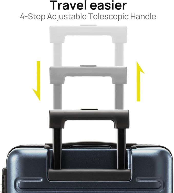 Carry on Luggage 22 X 14 X 9 Airline Approved, 20 Inch Luggage - Image 3