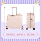 20" Ride-On Travel Suitcase for Kids, Cute Ear Toddler Carry on Luggage - Image 6