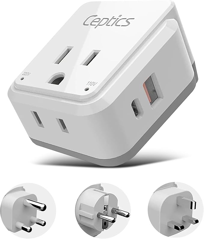 Ceptics South Africa Power Adapter Travel Set - 20W PD & QC by Ceptics