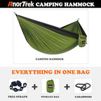 Camping Hammock, Super Lightweight Portable Parachute Hammock - Image 4