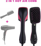 2 in 1 Hair Dryer & Styler, One Step Hair Dryer Brush Straightener, Negative Ion Electric Hot Air Blow Dryer Comb