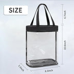 Travel Toiletry Bag, Large Transparent Makeup Bag, Waterproof Clear Tote Bag - Image 3