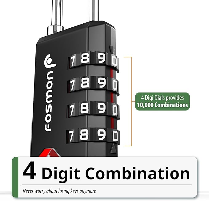 Fosmon TSA Approved Locks for Luggage/ Suitcase - Image 3