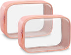 Moyad TSA Approved Clear Toiletry Bag, 2 Pack Quart Size 3-1-1 Liquids Pouch by Moyad