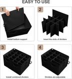 Shoe Organizer for Closet, Foldable Shoe Box - Image 7