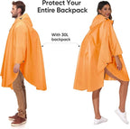 PTEROMY Hooded Rain Poncho for Adult - Image 3