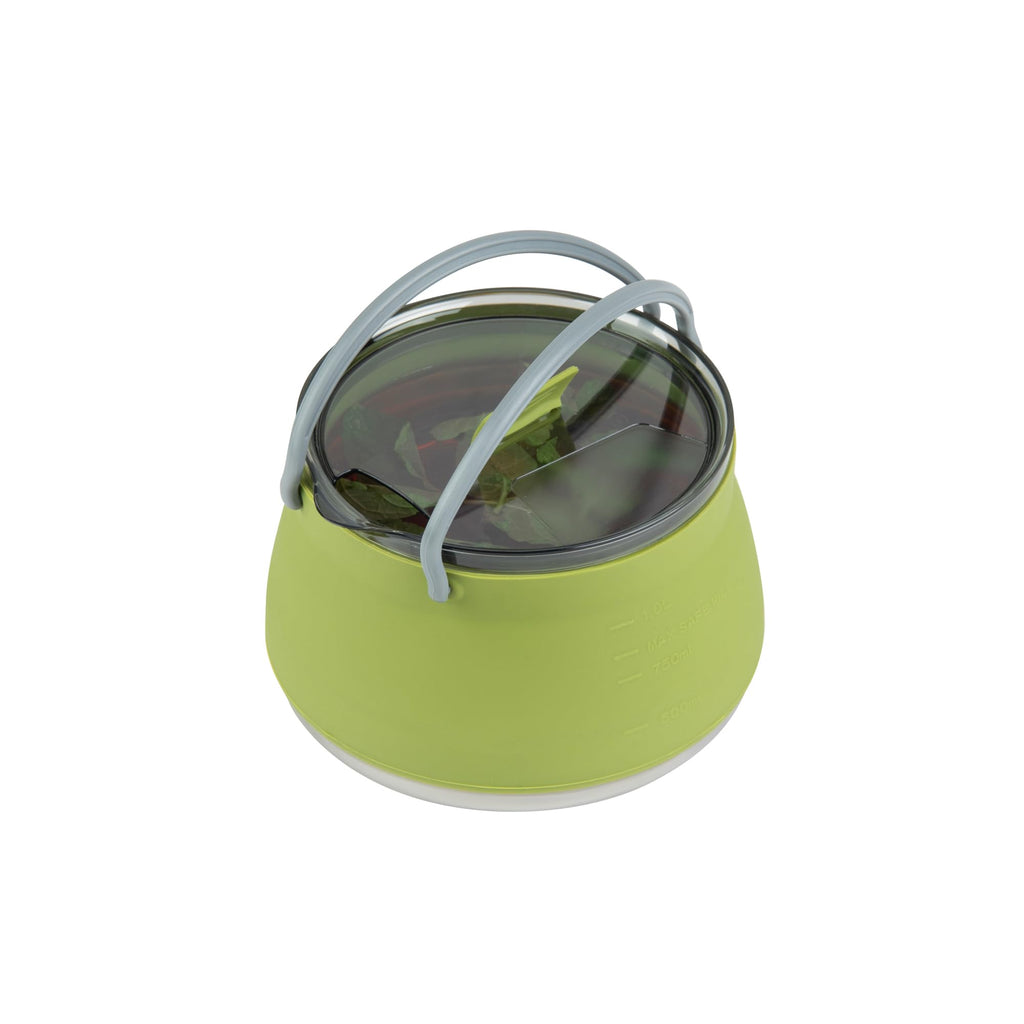1L Green Silicone Collapsible Kettle (20 Count / Kettle)