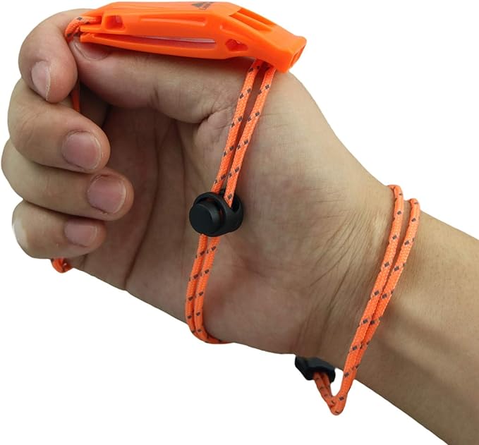 Emergency Whistles with Lanyard Safety Whistle Survival Shrill Loud Blast - Image 2