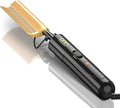 DAN Technology Curved Ceramic Hair Straightener and Heat Press Comb, 450°F Dual Voltage for Natural Black Hair, Portable for Travel & Home