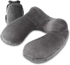UROPHYLLA Inflatable Travel Pillow, Soft Velvet Inflatable Neck Pillow by UROPHYLLA