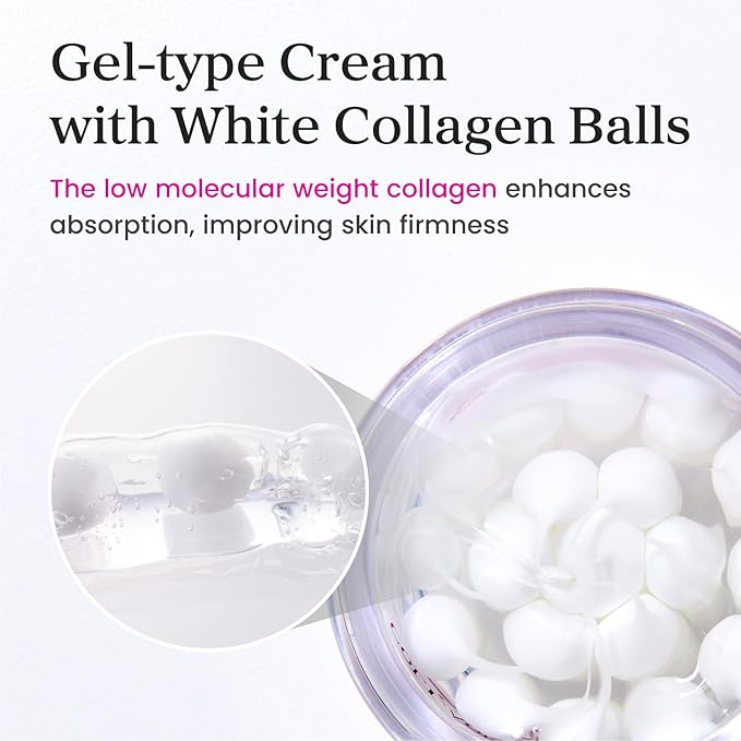 YADAH Collagen Hydra Core Cream – Capsule Filler Cream Moisturizer with 10 Types of Hyaluronic Acids, 1000ppm Low Molecular Collagen & Ceramide, Deep Hydration for Sensitive Skin, 1.76 oz
