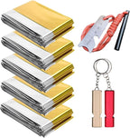 Professional 3-in-1 Survival Kit: Emergency Blanket, 120dB Whistle & by Jaksairos