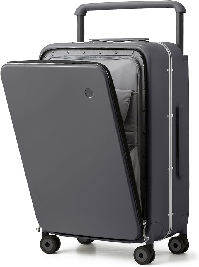 mixi Checked Luggage Wide Handle Luxury Design Rolling Travel Suitcase PC by MIXI