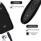 Supreme Trimmer 2-in-1 Crunch Lite Foil Shaver & DLC T-Shaper Trimmer Set | ST5206 Beard Trimmer STF600 Electric Razor | Travel or at Home Hair Cutting Kit | Black