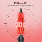 Thermal Brush, Heated Round Brush & Small Curling Iron with Ceramic Ionic Technology, 1/2 inch for Volumizing & Styling, Travel-Friendly Hot Comb with Adjustable Temperature（Rose Gold 0.5 inch）