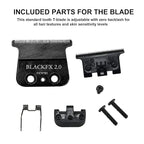 BLACKFX 2.0 Replacement Blades Compatible with BaBylissPRO FX787 & FX726 Trimmers, for Outlining Hair Trimmers (FX787) and Trimmers (FX726) -black