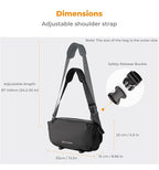 K&F Concept 2 in 1 Sling Bag Everyday Shoulder Bag & Multifunction Photography - Image 6