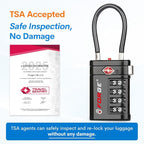 Forge TSA Approved Luggage Locks 4 Digit Combination TSA Travel Locks - Image 2