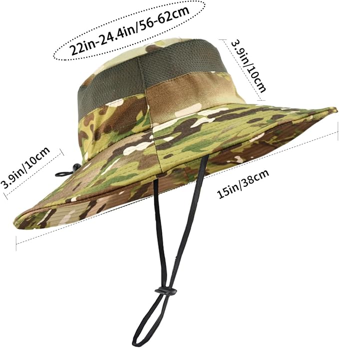 Sun Hats for Men Women Fishing Hat UPF 50+ Breathable Wide Brim Summer UV - Image 4
