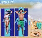2 Pack Microfiber Lightweight Beach Towel 71"x32" Oversized Extra Large Thin - Image 3