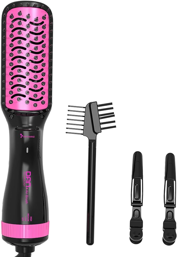 DAN Negative ion Hair Dryer Brush,Paddle Brush Blow Dryer,BlowDryerBrush,HairDryerBrush,Straightener Brush,BrushBlow dryers for Women