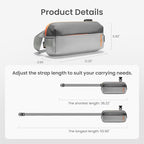 tomtoc Compact EDC Sling Bag, Minimalist Chest Shoulder Backpack Crossbody Bag - Image 7