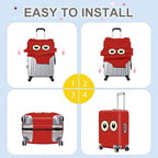 ANNA QUEEN Funny Cartoon Eyes Luggage Cover, Travel Suitcase Cover - Image 6