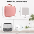 Travel Makeup Bag with LED Mirror and 10x magnifying glass with 3 Lighted - Image 8