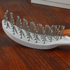 Guojiang Curved Vented Detangling Hair Brush Barber Hairdressing Fast Drying Detangling Curved Vent Brush