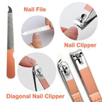 7pcs Manicure Set, Nail Clippers Kit, Stainless Steel Manicure Kit, Nail - Image 2