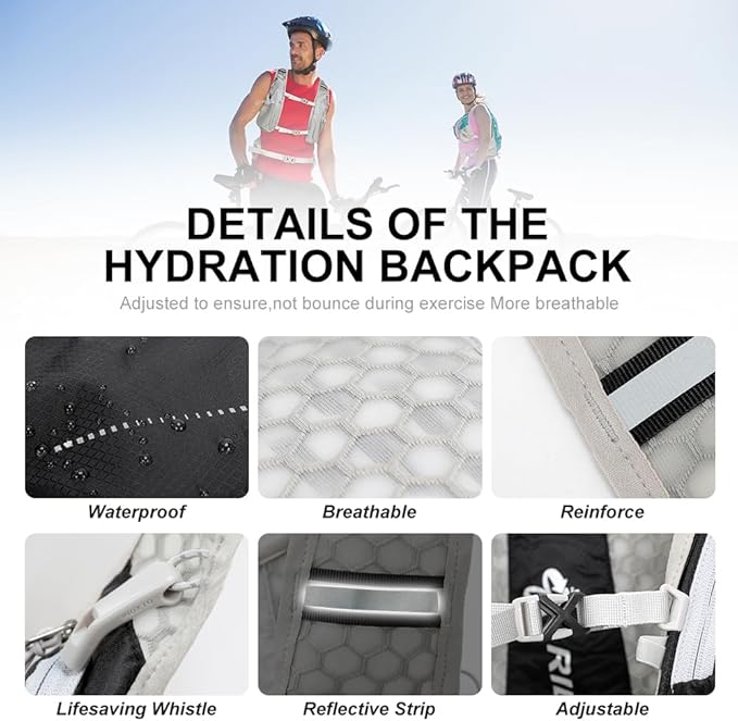 INOXTO Hydration Pack Backpack ，Water Backpack - Image 3