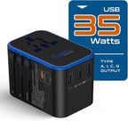Ceptics Universal Travel Adapter, 35W International Power Adapter - Image 7
