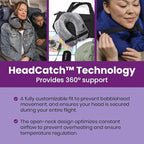 Cabeau Inflatable Travel Pillow – Air TNE – Adjustable, Lightweight, and - Image 3