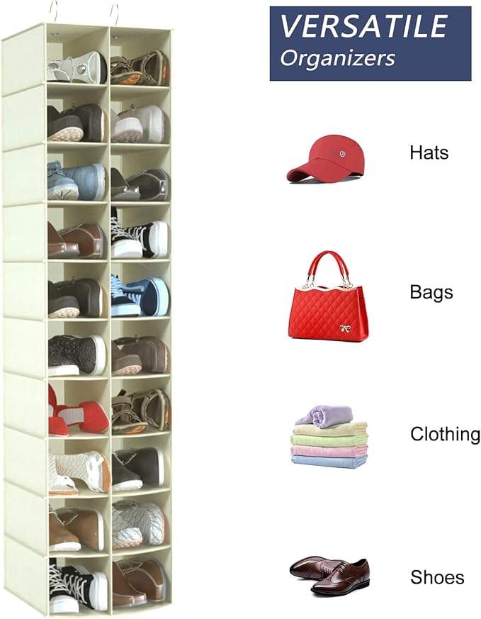 coastal rose Hanging Shoe Organizer - Image 7
