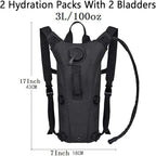 ATBP Tactical Water Hydration Pack Military 3L Water Bladder Carrier Backpack - Image 2