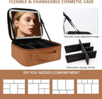 Travel Makeup Bag for Women and Makeup Artists Cosmetic Organizer Large Makeup - Image 2