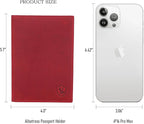 STAR VISTA Albatross Leather Travel Passport Holder, Minimalist Design - Image 6