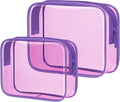 PACKISM 2 Pack Clear Toiletry Bags by Packism