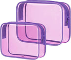 PACKISM 2 Pack Clear Toiletry Bags by Packism