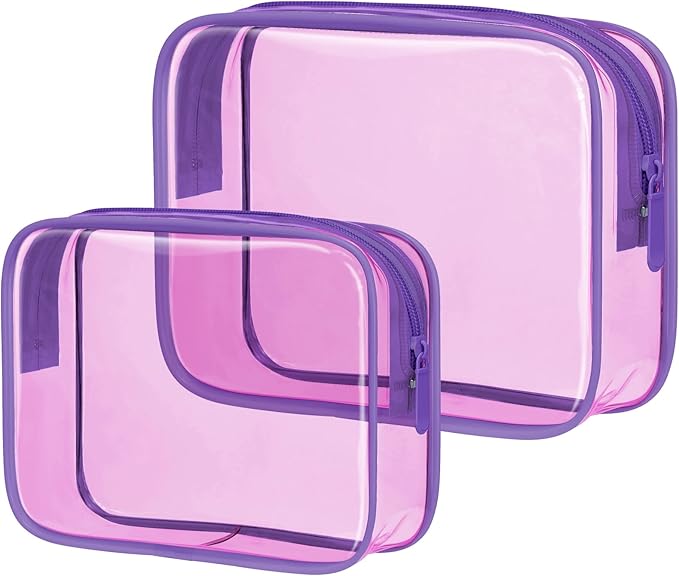 PACKISM 2 Pack Clear Toiletry Bags by Packism
