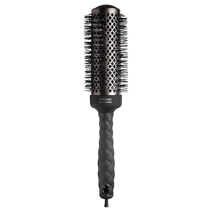 Fromm Elite Thermal Ceramic x Ionic 1.75" Round Brush for Expert Blowouts and Faster Hair Drying | Extended Barrel for Styling, Smoothing, Straightening Longer Thicker Hair