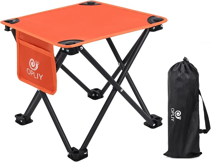Opliy Camping Stool, Folding Small Chair Portable Camp Stool by Opliy