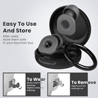 2 Pairs of Earplugs for Sleeping, Reusable Hearing Protection Earplugs - Image 3
