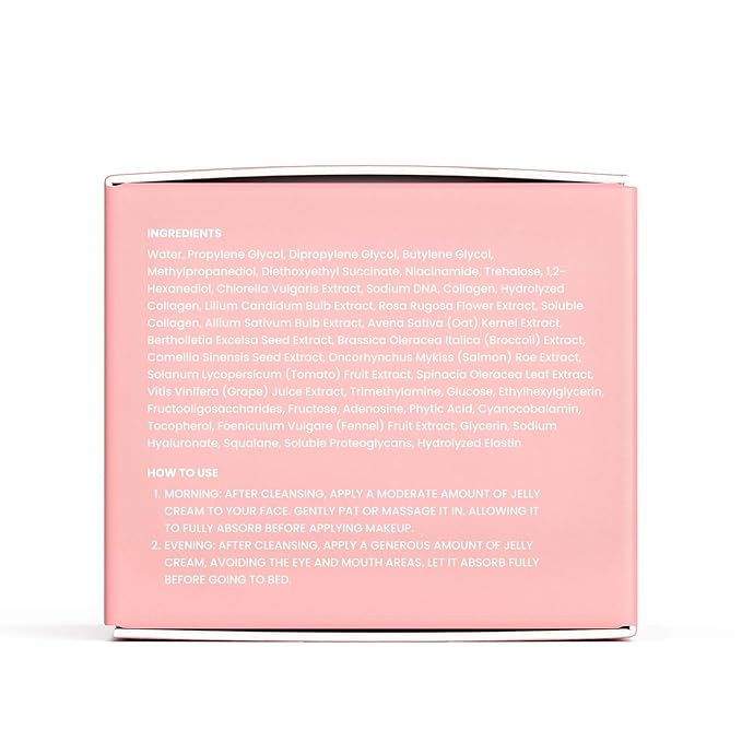 QUIA Collagen Jelly Cream – Lightweight Gel Moisturizer for Glowing, Plump Skin – With Niacinamide and Peptides – Korean Skincare for Daily Hydration