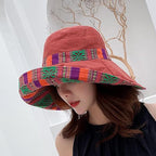 Women Wide Brim Sun Hats Metal Wired Edge Summer UV Protection Beach Fishing Hat - Image 6