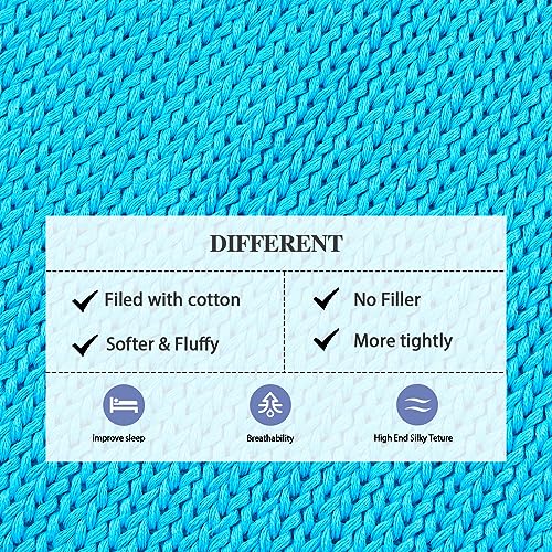 Knitted Weighted Blanket (32-jewel Blue / 48" x 72" | 20lbs)