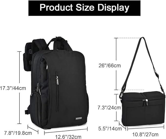 CADeN DSLR Camera Backpack Bag Waterproof Anti Theft - Image 6