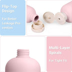 ASEVAT 8.8oz 4pack Refillable Travel Shampoo and Conditioner Bottles, Travel - Image 6