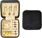 Travel Jewelry Case, Small Plush Velvet Jewelry Box by TAIMY